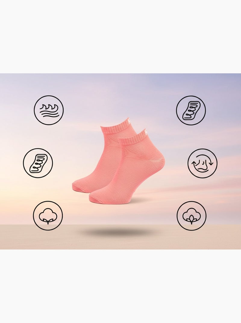 ROXY Lote de calcetines cortos Quarter – Pack de 6 pares Blanco / Rosa / Beige - Kiabi