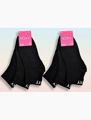 ROXY Lote de calcetines cortos Quarter – Pack de 6 pares