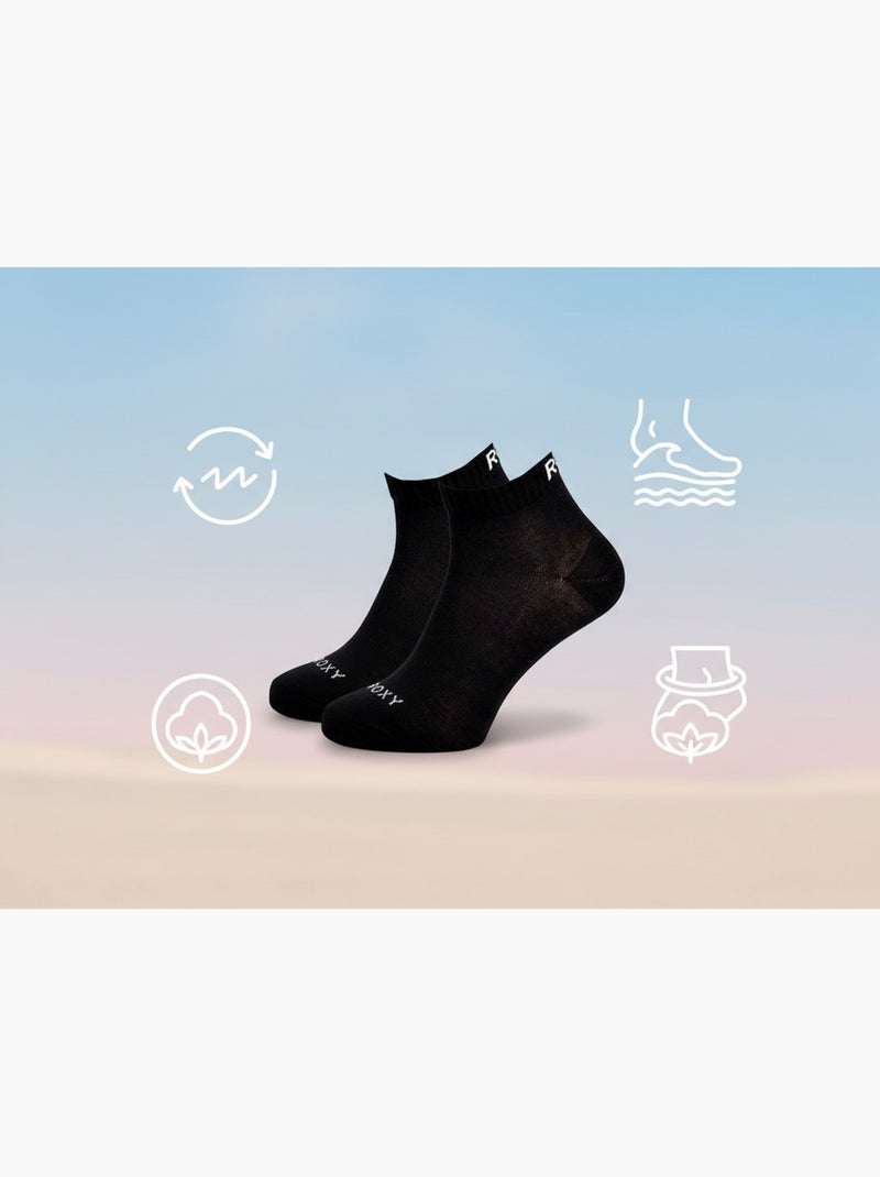 ROXY Lote de calcetines cortos Quarter – Pack de 6 pares Negro - Kiabi