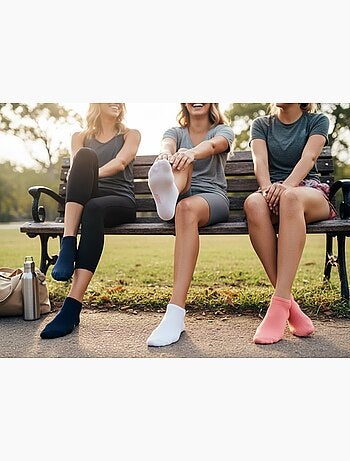 ROXY Lote de calcetines cortos Sneaker – Pack de 6 pares