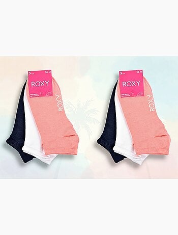 ROXY Lote de calcetines cortos Sneaker – Pack de 6 pares