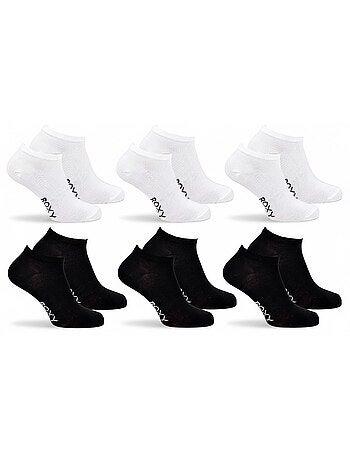 ROXY Lote de calcetines cortos Sneaker – Pack de 6 pares