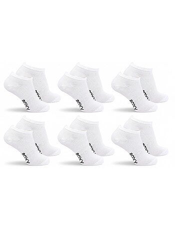 ROXY Lote de calcetines cortos Sneaker – Pack de 6 pares