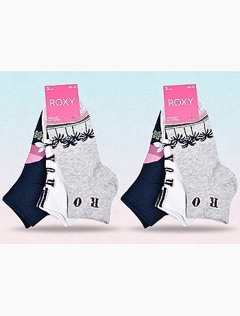 ROXY Lote de calcetines cortos Sneaker – Pack de 6 pares