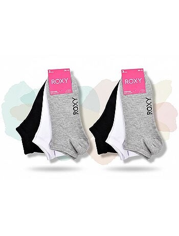 ROXY Lote de calcetines cortos Sneaker – Pack de 6 pares