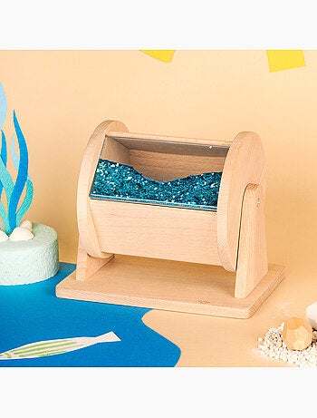Rueda sensorial de madera para bebé | Petit Boum