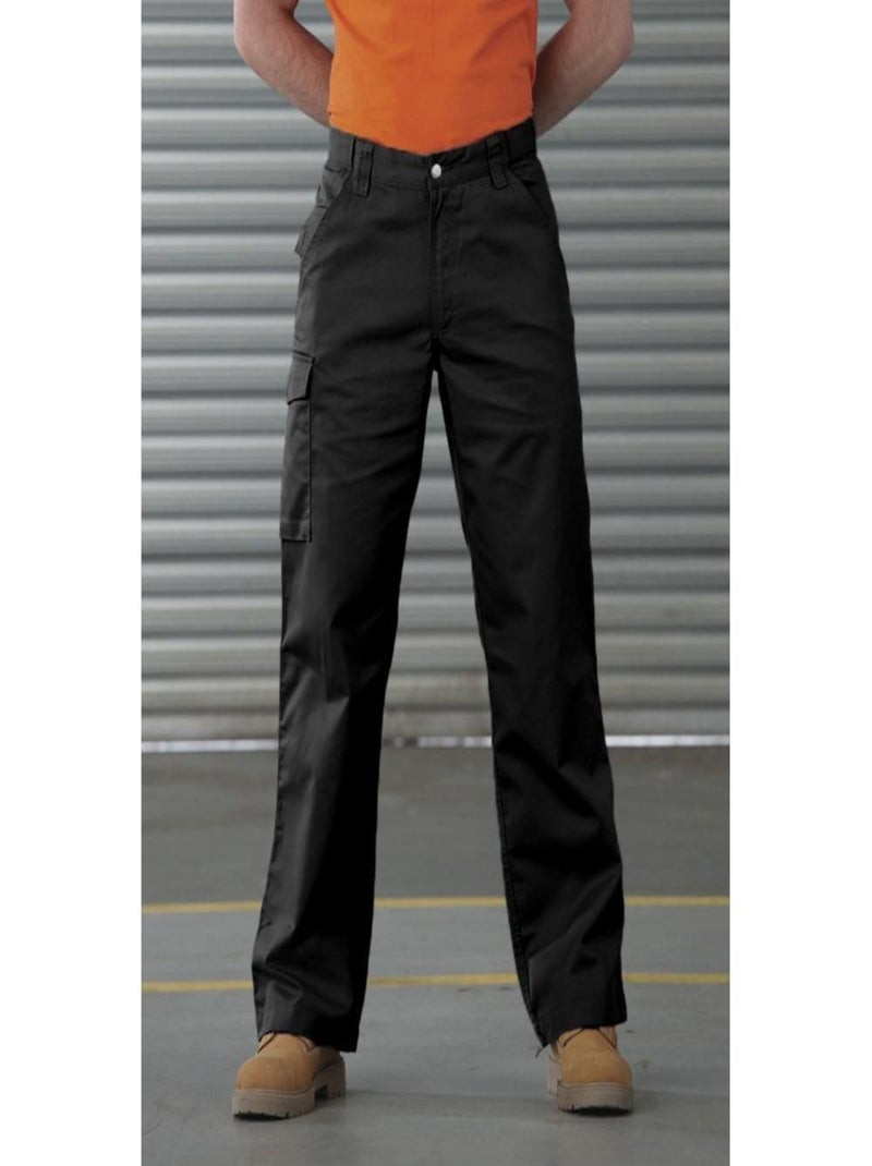 Russell - Pantalones de trabajo gruesos Modelo Heavy Duty hombre caballero (Longitud pierna long) Negro - Kiabi