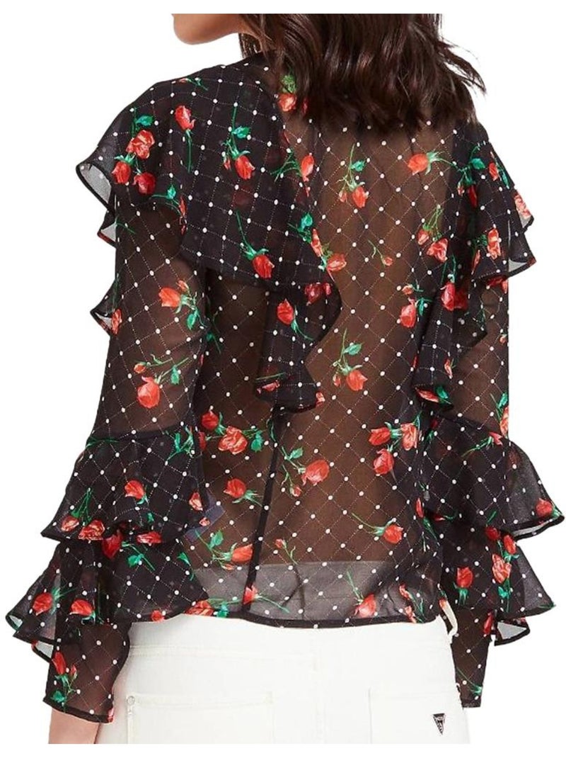 sa de Flores Guess para Mujer Negro - Kiabi