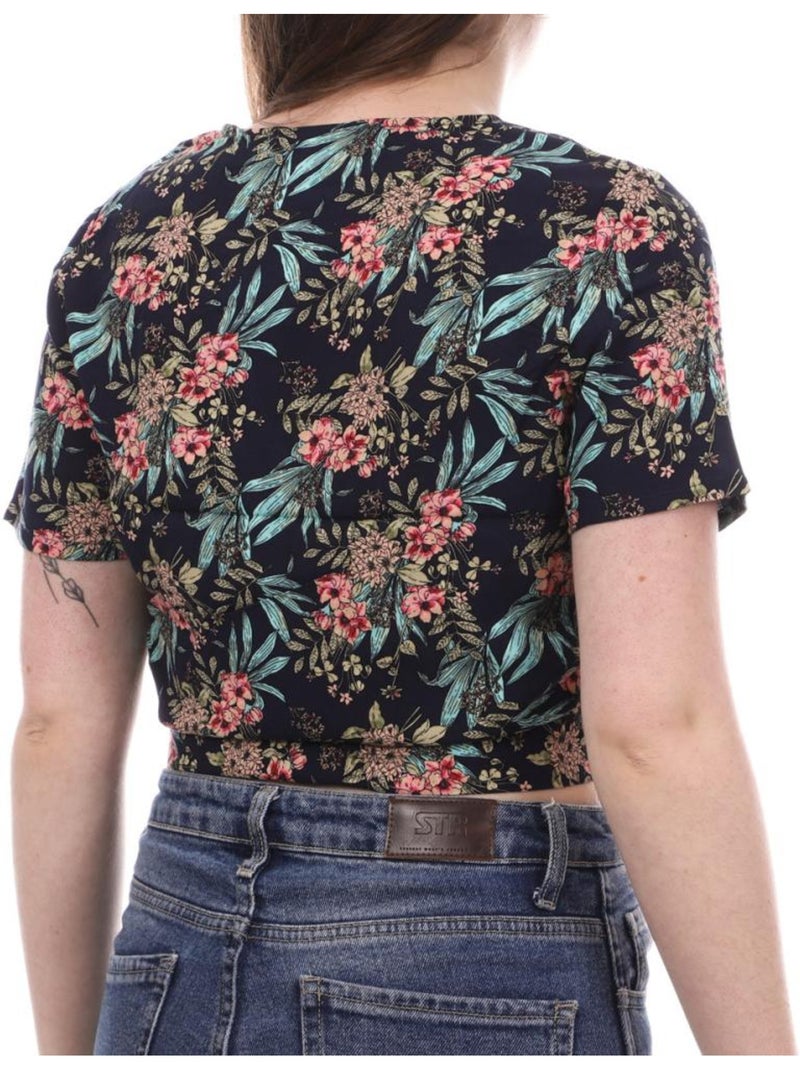 sa Floral Vero Moda para Mujer Azul marino - Kiabi