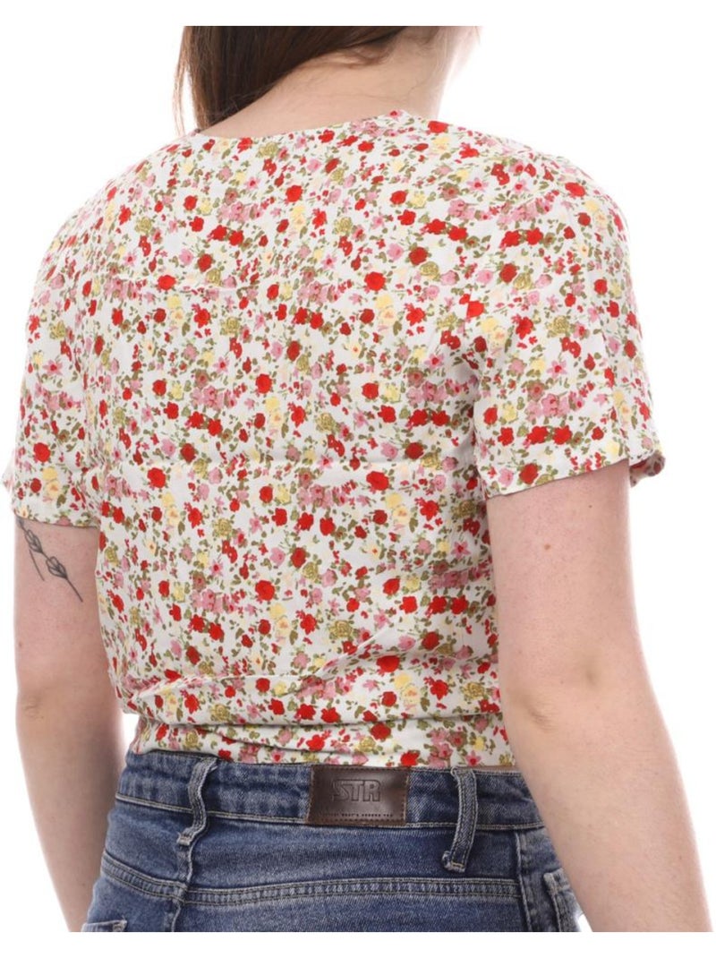 sa Floral Vero Moda para Mujer Blanco Multicolor - Kiabi