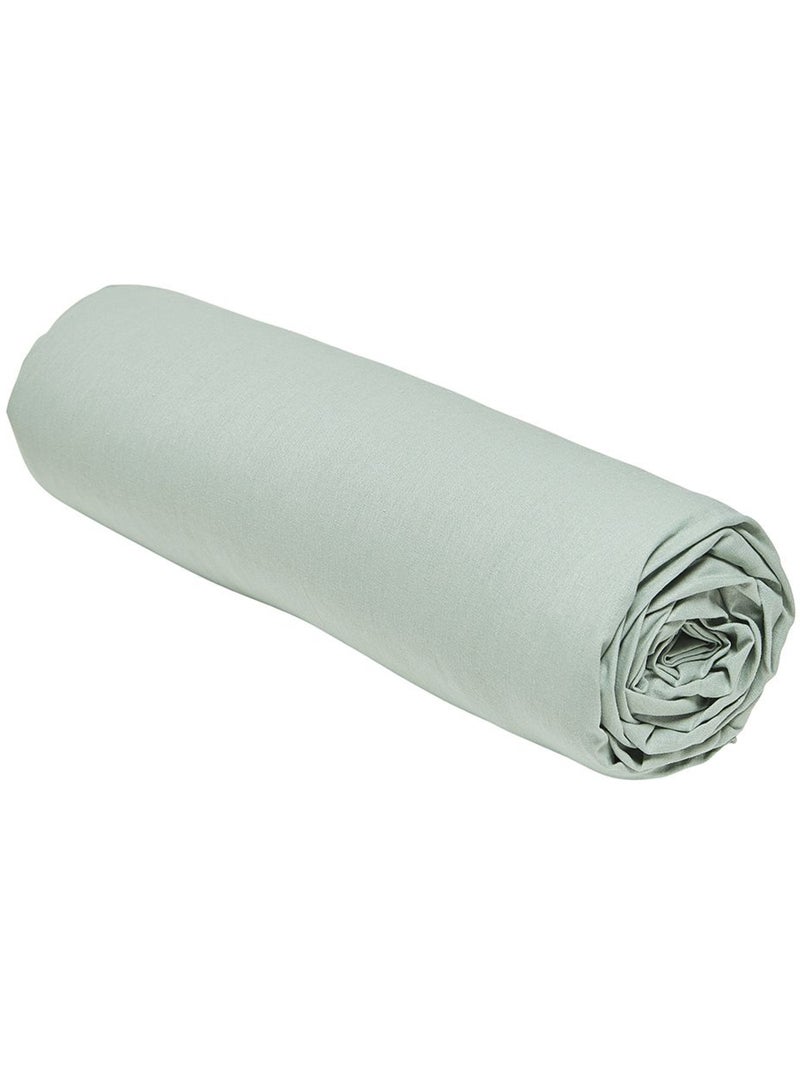 Sábana ajustable de algodón puro de alta calidad - AFIBEL Verde - Kiabi