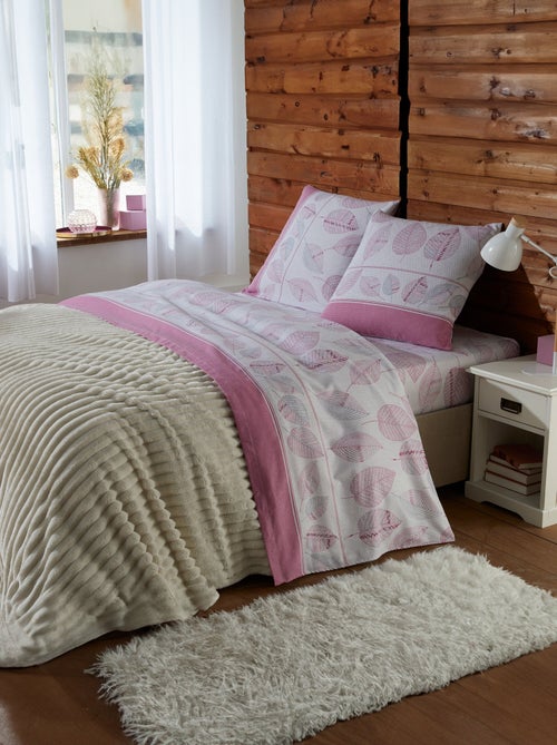 Sábana ajustable de franela estampada - Afibel - Kiabi
