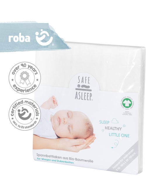 Sábana ajustable en algodón orgánico 'safe asleep®' - ROBA - Kiabi