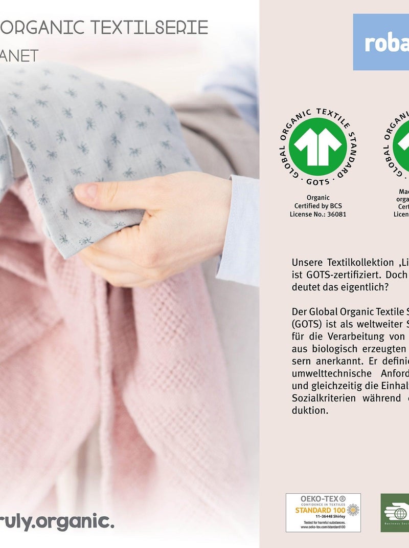 Sábana ajustable en algodón orgánico 'safe asleep®' - ROBA Blanco - Kiabi