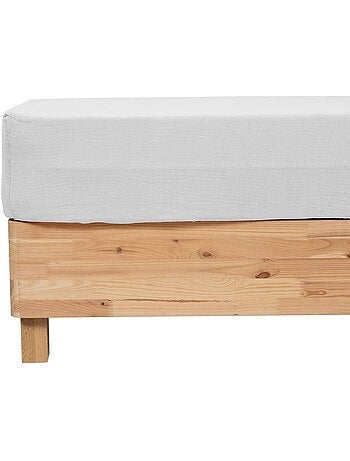 Sábana ajustable en gasa de algodón