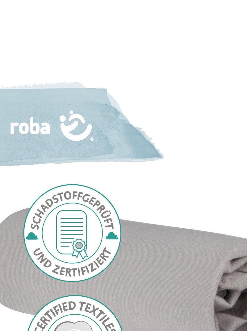 Sábana ajustable para cuna - ROBA 'lil planet' Gris - Kiabi