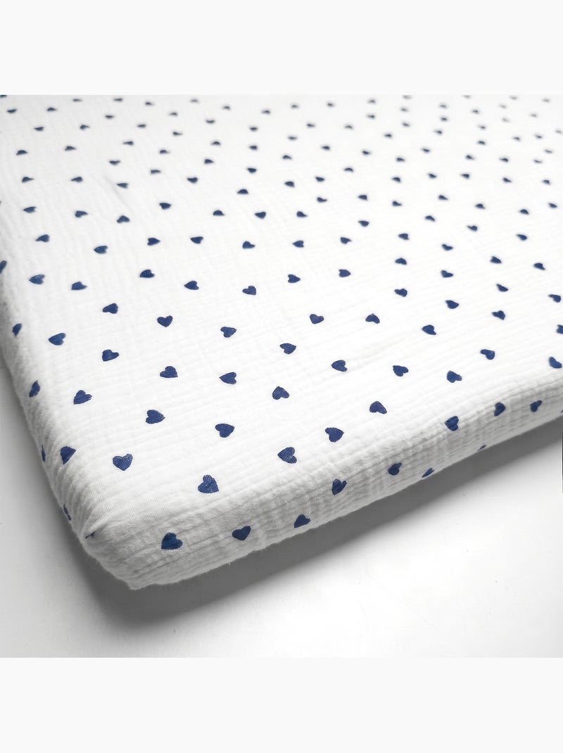 Sábana ajustable para moisés de bebé en algodón | SEVIRA KIDS Azul - Kiabi