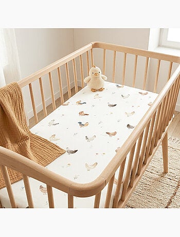 Sábana ajustable para moisés de bebé en algodón | SEVIRA KIDS