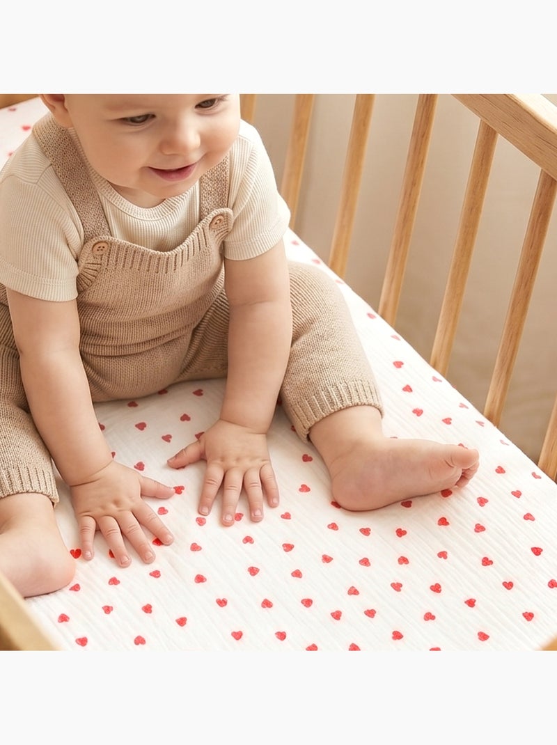 Sábana ajustable para moisés de bebé en algodón | SEVIRA KIDS Rojo - Kiabi