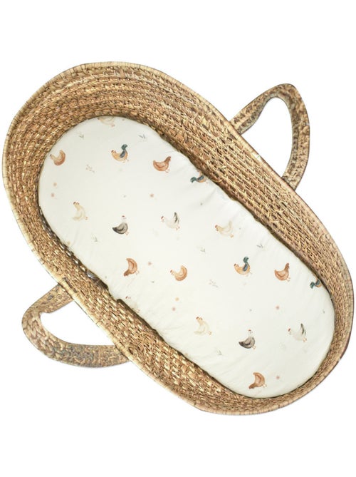 Sábana ajustable para moisés ovalado de bebé en algodón | SEVIRA KIDS - Kiabi Sábana ajustable para moisés ovalado de bebé en algodón | SEVIRA KIDS - Kiabi