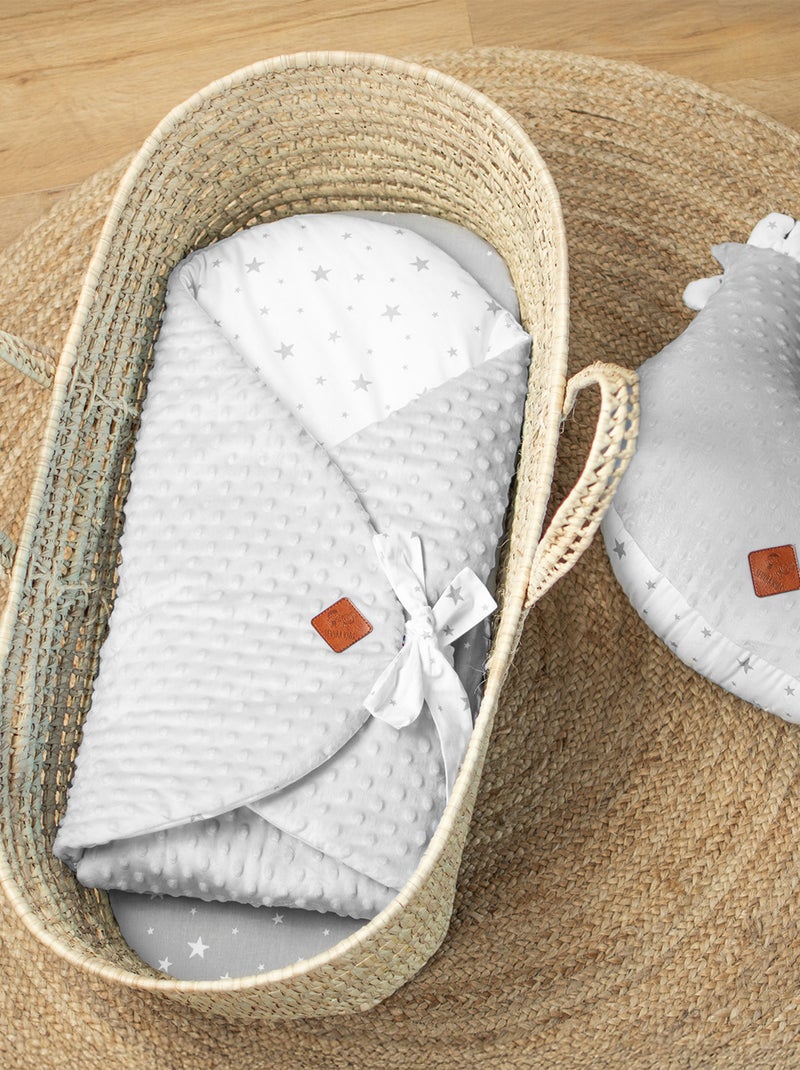 Sábana ajustable para moisés ovalado de bebé en algodón | SEVIRA KIDS Gris - Kiabi