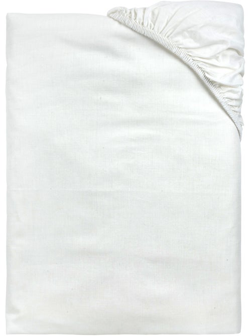 Sábana bajera 100% algodón - HOME -Ajustable - Transpirable - Kiabi Sábana bajera 100% algodón - HOME -Ajustable - Transpirable - Kiabi