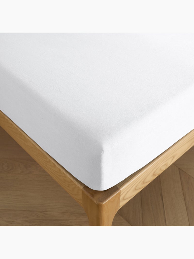 Sábana bajera – 100% algodón 57 hilos/cm² Blanco - Kiabi