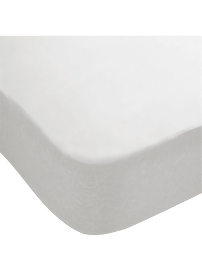 Sábana bajera 100% algodón percal - HOME -Extrasuave Blanco - Kiabi