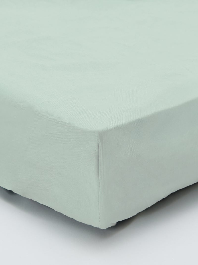 Sábana bajera (150x200cm) de algodón AZUL - Kiabi