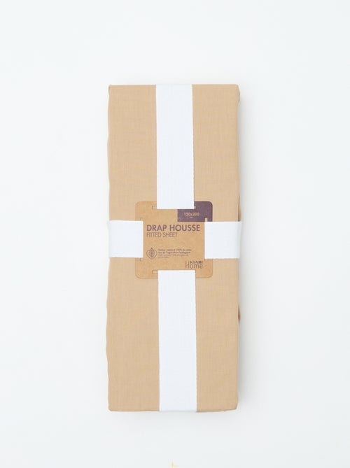 Sábana bajera (150x200cm) de algodón - Kiabi