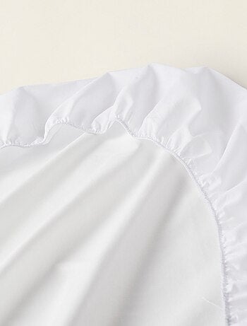 Sábana bajera 2 en 1 y protector de colchón impermeable 60x120 cm