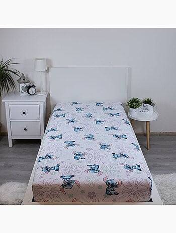 Sábana bajera 90 cm x 200 cm 100% algodón estampada lilo y stitch jerry fabrics