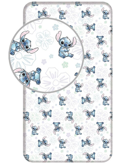 Sábana bajera 90 cm x 200 cm 100% algodón estampada lilo y stitch jerry fabrics - Kiabi Sábana bajera 90 cm x 200 cm 100% algodón estampada lilo y stitch jerry fabrics - Kiabi
