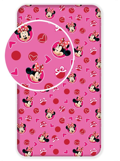 Sábana bajera 90 cm x 200 cm 100% algodón estampada minnie disney - Kiabi Sábana bajera 90 cm x 200 cm 100% algodón estampada minnie disney - Kiabi