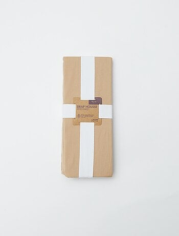 Sábana bajera ajustable 1 persona (90x190) de algodón - Kiabi Home