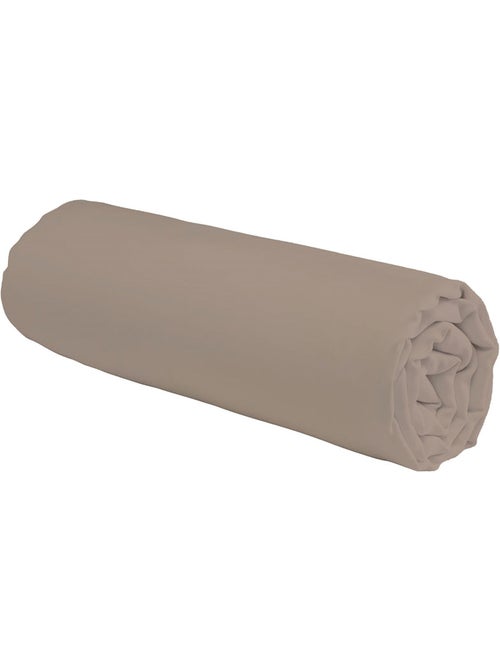 Sábana bajera ajustable de algodón liso de 57 hilos - Kiabi