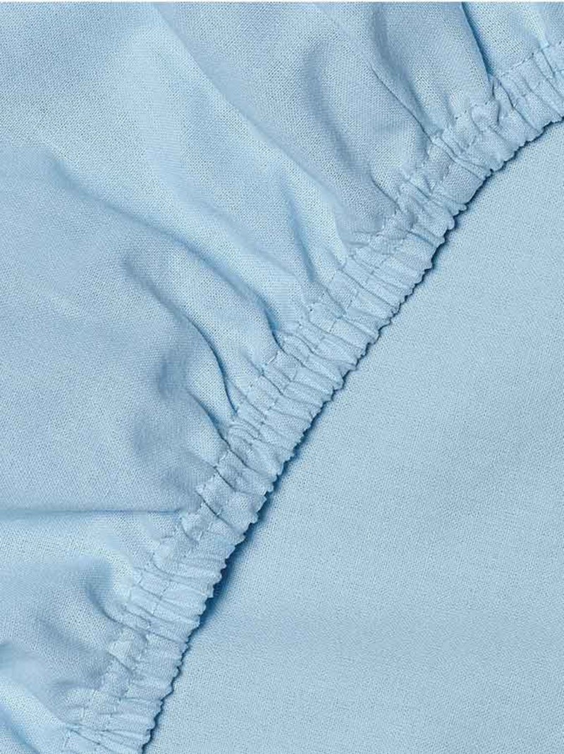 Sábana bajera ajustable de algodón | SEVIRA KIDS Azul cielo - Kiabi