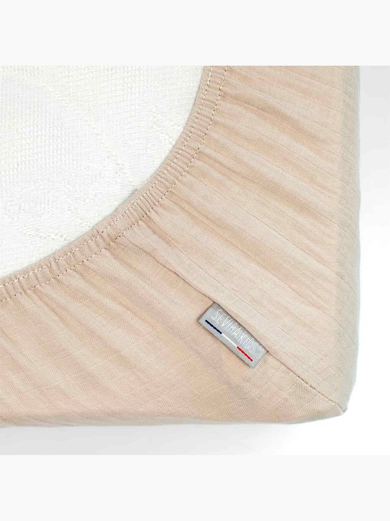 Sábana bajera ajustable de algodón | SEVIRA KIDS Beige - Kiabi