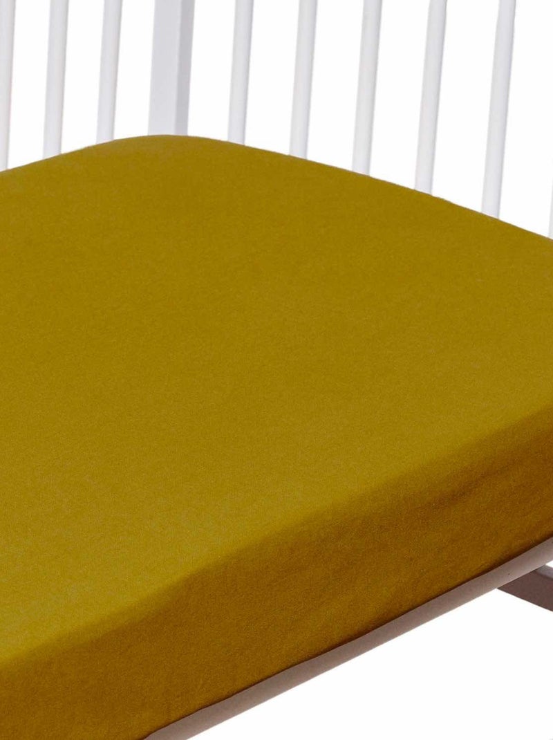 Sábana bajera ajustable de algodón | sevira kids Mostaza - Kiabi