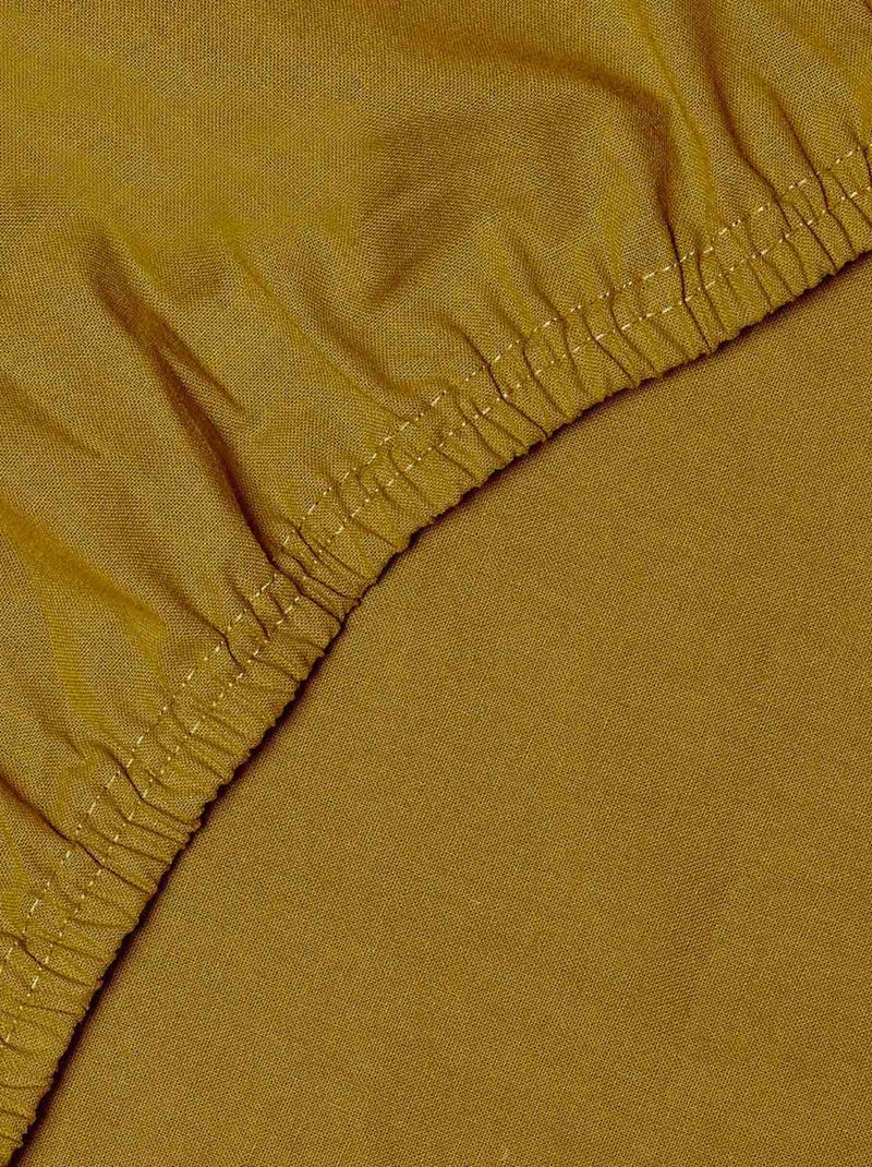 Sábana bajera ajustable de algodón | sevira kids Mostaza - Kiabi