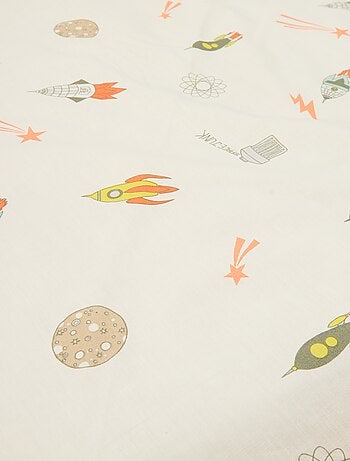 Sábana bajera ajustable individual (140x200) de algodón - Kiabi Home