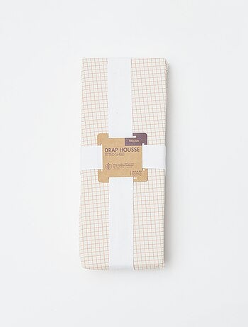 Sábana bajera ajustable individual (140x200) de algodón - Kiabi Home