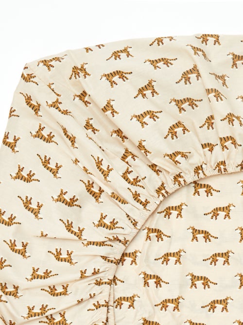 Sábana bajera ajustable individual (140x200) de algodón - Kiabi Home - Kiabi