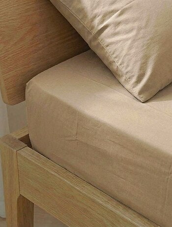 Sábana bajera ajustable individual (90x190) de algodón - Kiabi Home