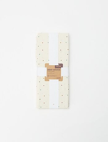 Sábana bajera ajustable individual (90x190) de algodón - Kiabi Home