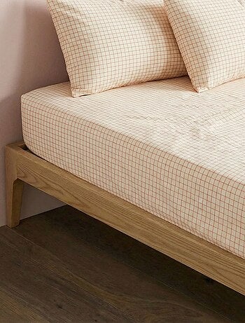 Sábana bajera ajustable individual (90x190) de algodón - Kiabi Home