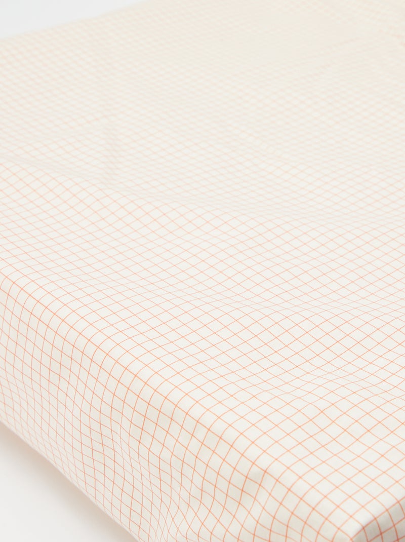 Sábana bajera ajustable individual (90x190) de algodón - Kiabi Home BLANCO - Kiabi