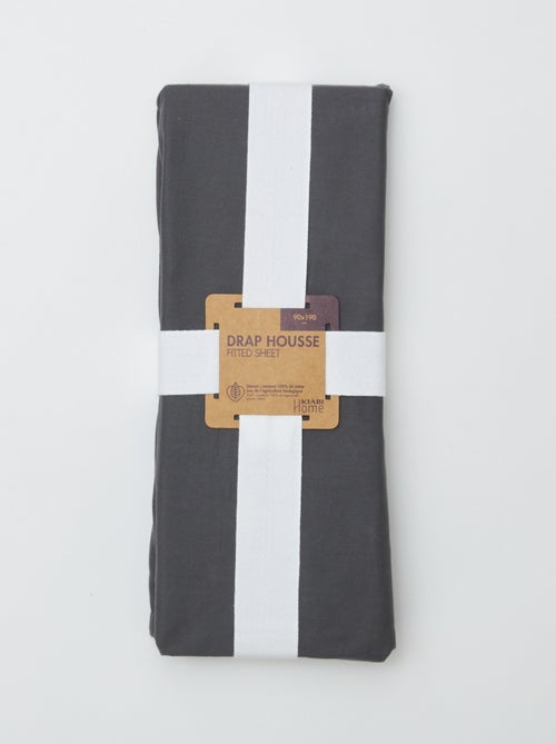 Sábana bajera ajustable individual (90x190) de algodón - Kiabi Home - Kiabi