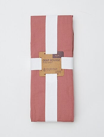 Sábana bajera ajustable individual (90x190) de algodón - Kiabi Home