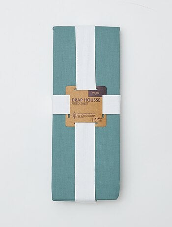 Sábana bajera ajustable individual (90x190) de algodón - Kiabi Home